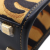 Fendi AB Fendi Brown Canvas Fabric Mini Embroidered Zebra Print Sunshine Shopper Tote Italy