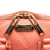 Burberry B Burberry Pink Salmon Calf Leather Small Heritage Grain Check Embossed Orchard Bowling Bag Romania