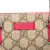 Gucci B Gucci Brown Beige with Pink Coated Canvas Fabric GG Supreme Tote Italy