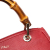 Gucci AB Gucci Red Calf Leather Small skin Bamboo Shopper Satchel Italy