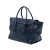 Prada B Prada Blue Navy Calf Leather Glace Sound Lock Satchel Italy