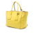 Prada B Prada Yellow Calf Leather Vitello Daino Double Zip Convertible Tote Italy