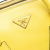 Prada B Prada Yellow Calf Leather Vitello Daino Double Zip Convertible Tote Italy