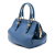 Miu Miu B Miu Miu Blue Goatskin Leather Madras Bowler Bag Italy