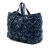 Chanel AB Chanel Blue Dark Blue Calf Leather Large Quilted Chesterfield Shopping Tote Italy