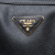 Prada B Prada Black Saffiano Leather Lux Boston Bag Italy