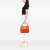 Prada AB Prada Orange Calf Leather Vitello Daino Hobo Italy
