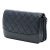 Chanel Black Patent Leather Leather CC Quilted Patent Aged Calfskin Gabrielle Wallet On Chain Italy