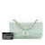 Chanel AB Chanel Green Mint Lambskin Leather Leather Medium Classic Iridescent Lambskin Double Flap France