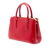 Prada B Prada Red Saffiano Leather Mini Vernice Galleria Double Zip Satchel Italy