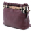 Burberry B Burberry Red Burgundy Calf Leather House Check Canvas and skin Little Crush Crossbody Italy