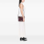 Burberry B Burberry Red Burgundy Calf Leather House Check Canvas and skin Little Crush Crossbody Italy