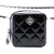 Chanel AB Chanel Black Patent Leather Leather CC Quilted Patent Diamond Resin Clutch With Chain Italy