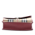 Burberry B Burberry Red Calf Leather Small and House Check Canvas Derby Macken Crossbody Italy