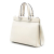 Gucci B Gucci White Ivory Calf Leather Small Grained skin Zumi Top Handle Bag Italy
