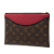 Louis Vuitton AB Louis Vuitton Brown with Red Monogram Canvas Fabric Monogram Pochette Tuileries France