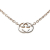 Gucci AB Gucci Silver SV925 / Sterling Silver Metal Sterling Silver Interlocking G Necklace Italy