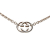 Gucci AB Gucci Silver SV925 / Sterling Silver Metal Sterling Silver Interlocking G Necklace Italy