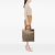 Gucci B Gucci Brown Beige Coated Canvas Fabric GG Supreme Web Tote Italy