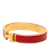 Hermès B Hermès Red with Gold Enamel Other Narrow Clic H Bracelet PM France