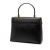 Ferragamo AB Ferragamo Black Calf Leather Gancini Iconic Top Handle Bag Italy