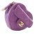 Chanel AB Chanel Purple Lambskin Leather Leather Lambskin CC in Love Heart Necklace Bag France