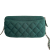 Chanel Phone Holder Mini Fabric Quilted Clutch Green
