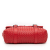 Bottega Veneta AB Bottega Veneta Red Nappa Leather Leather Nappa Intrecciato Flap Satchel Italy