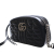 Gucci AB Gucci Black Calf Leather Small GG Marmont Matelasse Aria Crossbody Italy