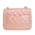 Chanel AB Chanel Pink Calf Leather Mini Square Classic Iridescent skin Single Flap Italy