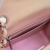 Chanel AB Chanel Pink Calf Leather Mini Square Classic Iridescent skin Single Flap Italy
