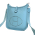 Hermès AB Hermès Blue Light Blue Calf Leather Clemence Evelyne TPM 16 France