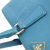 Prada B Prada Blue Saffiano Leather Medium Lux Galleria Satchel Italy