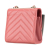 Chanel B Chanel Pink Lambskin Leather Leather Mini Chevron Lambskin Trendy CC Chain Wallet Italy