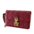 Christian Dior B Dior Red Lambskin Leather Leather Lambskin Cannage DiorAddict Wristlet Clutch Italy