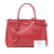 Prada B Prada Red Saffiano Leather Small Lux Galleria Double Zip Satchel Italy