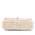 Chanel B Chanel Brown Light Beige Raffia Natural Material Medium Classic Crochet Single Flap Italy