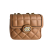 Gucci Deco Mini Leather Matelassé Flap Crossbody Dark Beige