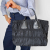 Prada Gaufre Econyl Nylon Tote Handbag Black