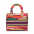 Christian Dior Lady D-Lite Medium Embroidery Canvas 2-Ways Tote Bag Multicolor