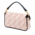 Fendi Zucca Medium Embroidered Canvas Baguette Shoulder Bag Pink