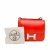 Hermès Constance 18 Tadelakt Leather Shoulder Bag Rouge Tomate