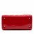 Christian Dior Lady Dior Medium Patent Leather Zip Cannage Tote Handbag Red