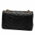 Chanel Classic Double Flap Small Lambskin Leather Matelassè Shoulder Bag Black