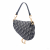 Christian Dior Saddle Canvas No Strap Handbag Oblique Blue