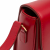 Celine Triomphe Teen Shiny Calfskin Leather Flap Crossbody Red