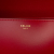 Celine Triomphe Teen Shiny Calfskin Leather Flap Crossbody Red