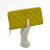 Chanel Long Zip Around Wallet Quilted Lambskin Leather Yellow