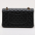 Chanel Classic Double Flap Medium Caviar Leather Matelassè Shoulder Bag Black