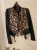 Just Cavalli Cavalli fabric and leather jacket